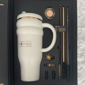 NEW! Potable 40oz Tumbler in Stardust Cream